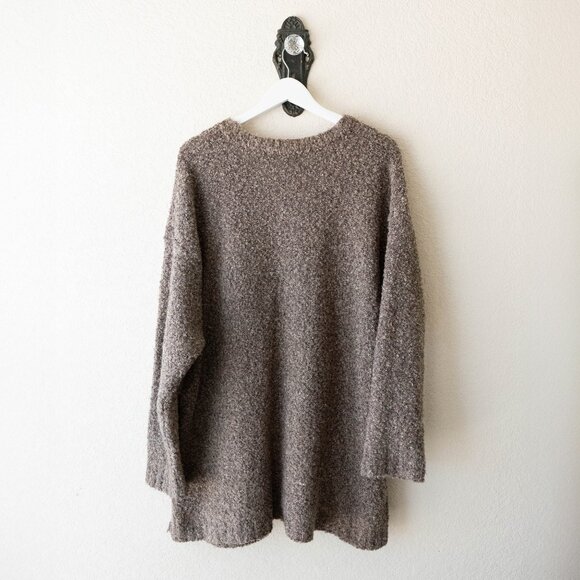 Vintage Victoria Jones Size 2X Wool Blend Marled Cardigan Sweater with Pockets - Picture 7 of 8